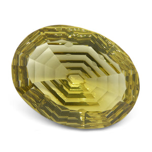 29.92ct Oval Citrine Fantasy/Fancy Cut - Skyjems Wholesale Gemstones