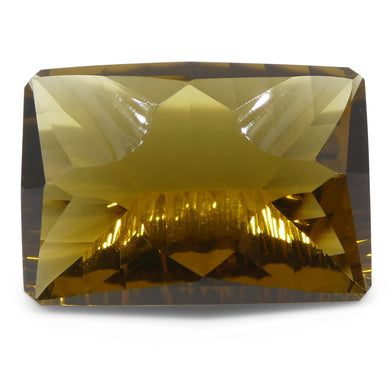 25.83ct Emerald Cut Citrine Fantasy/Fancy Cut - Skyjems Wholesale Gemstones