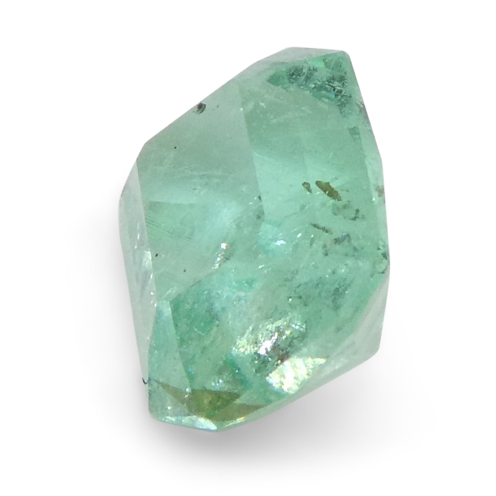 0.62ct Colombian Emerald, bluish green emerald cut gemstone from SkyJems' premium Colombian beryl collection