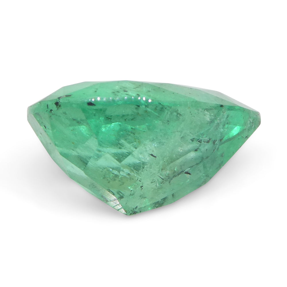 SkyJems 2.94ct Colombian Pear Emerald, bluish green beryl, medium-light color, premium gemstone