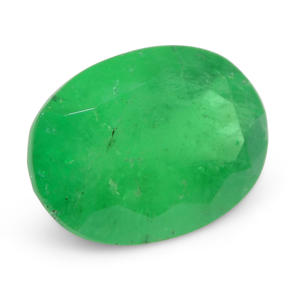 1.25ct Colombian Green Emerald Oval Gemstone from SkyJems Premium Beryl Collection