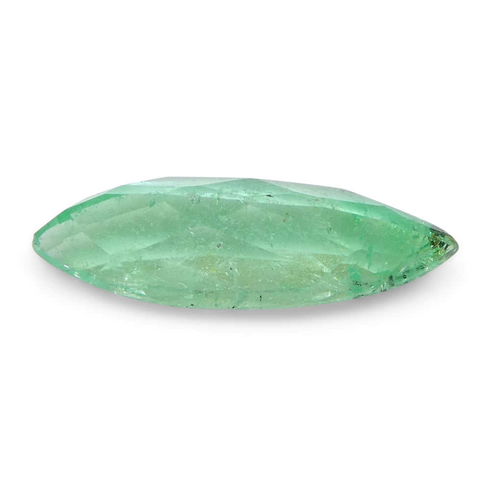 1.04ct Colombian Marquise Green Emerald, Medium Light Bluish Green, SkyJems Fine Gemstones
