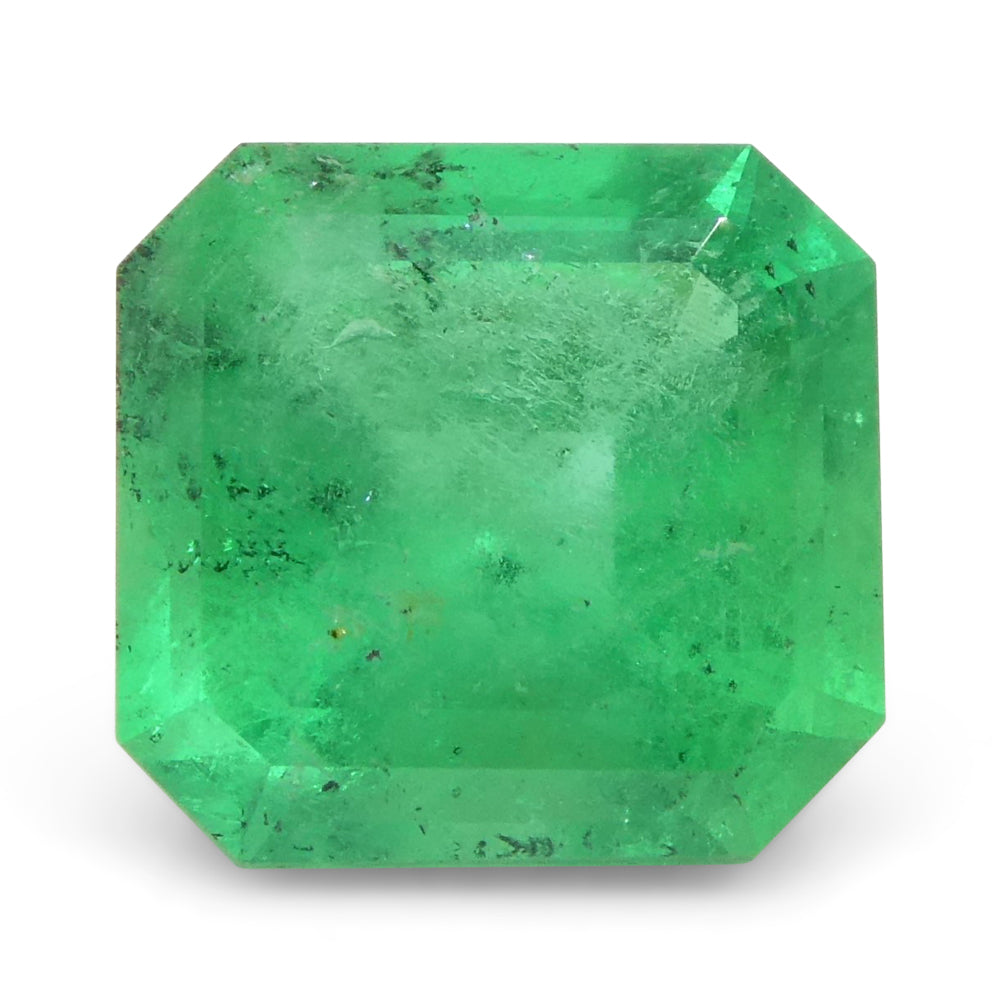 1.24ct Colombian Green Emerald Square Step Cut Gemstone from SkyJems Fine Gem Specialists