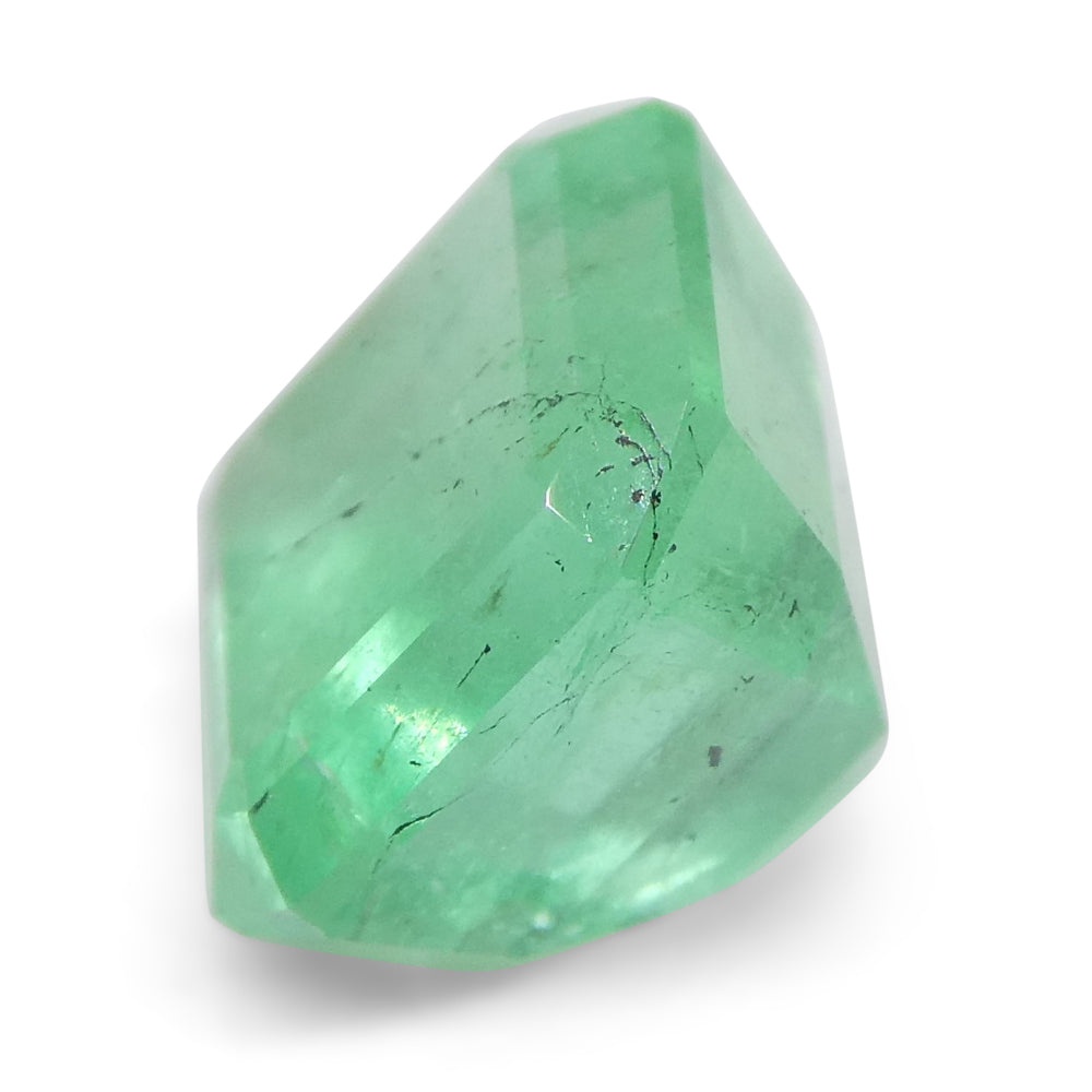 2.46ct Colombian Green Emerald Square Step Cut, premium green beryl gemstone by SkyJems Canada