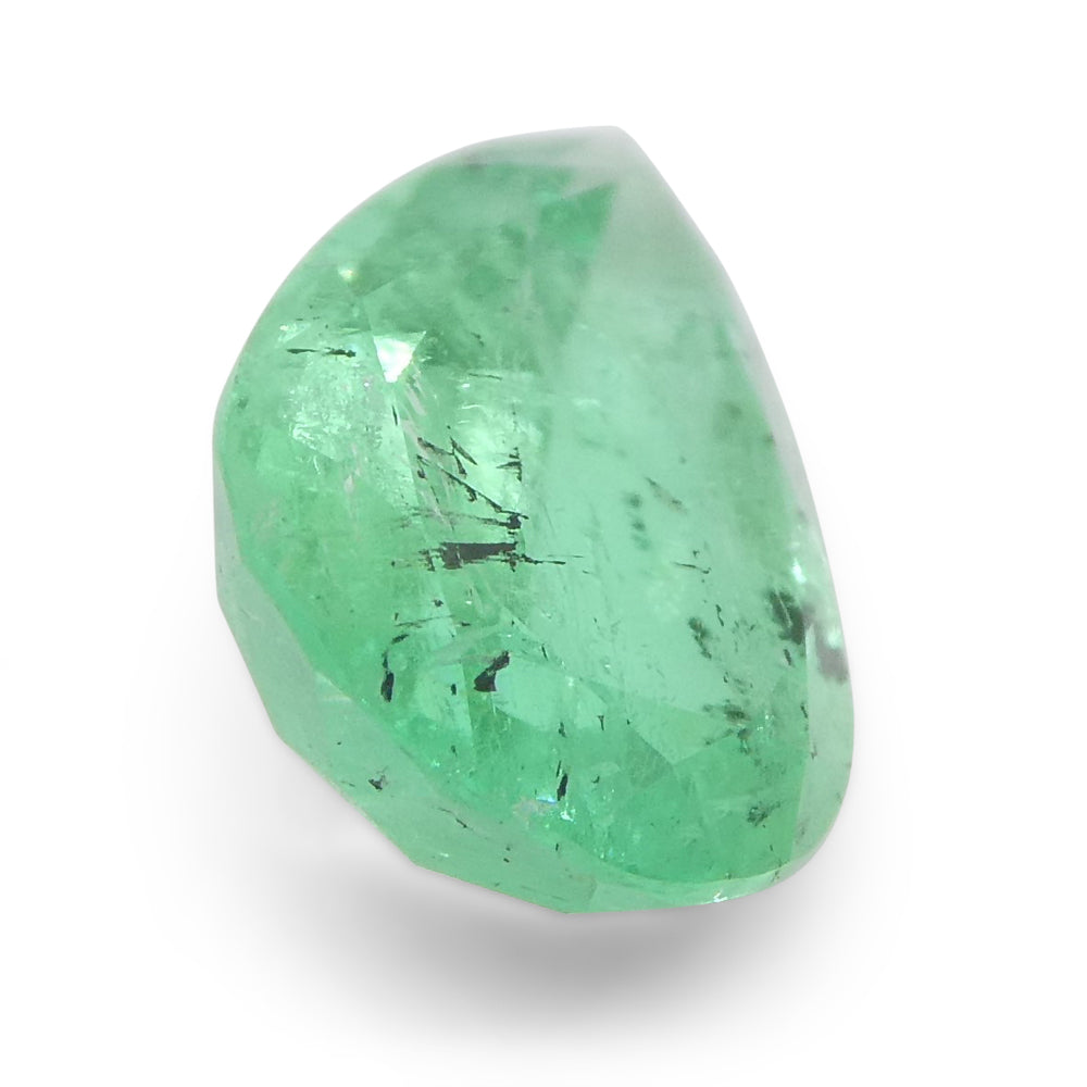 1.29ct Colombian Pear Green Emerald, Moderate Clarity, SkyJems Fine Gemstones Rare Natural Green Beryl