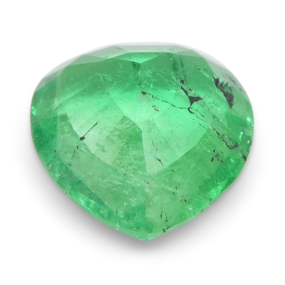 1.86ct Colombian Heart-Cut Green Emerald, premium beryl gemstone from SkyJems' curated fine jewelry collection