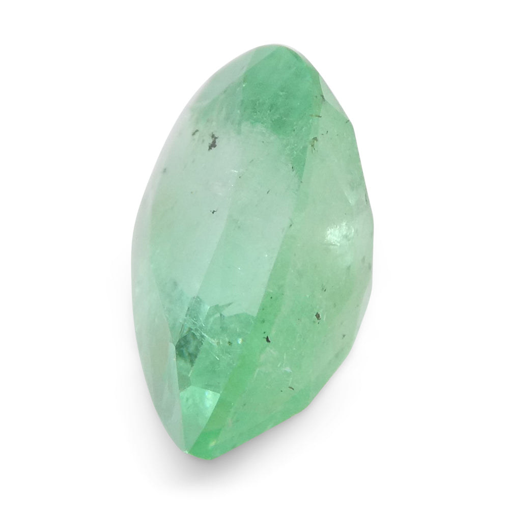 1.37ct Colombian Pear Green Emerald, Moderate Clarity | Premium Beryl Gemstone by SkyJems Canada