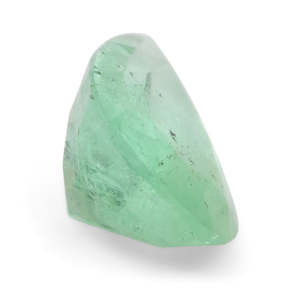 1.37ct Colombian Pear Green Emerald, Moderate Clarity | Premium Beryl Gemstone by SkyJems Canada
