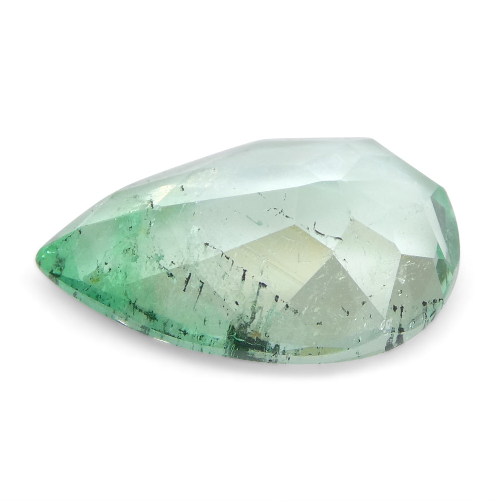 2.07ct Colombian Pear Green Emerald, Moderate Clarity, SkyJems Fine Gemstones Rare Natural Beryl
