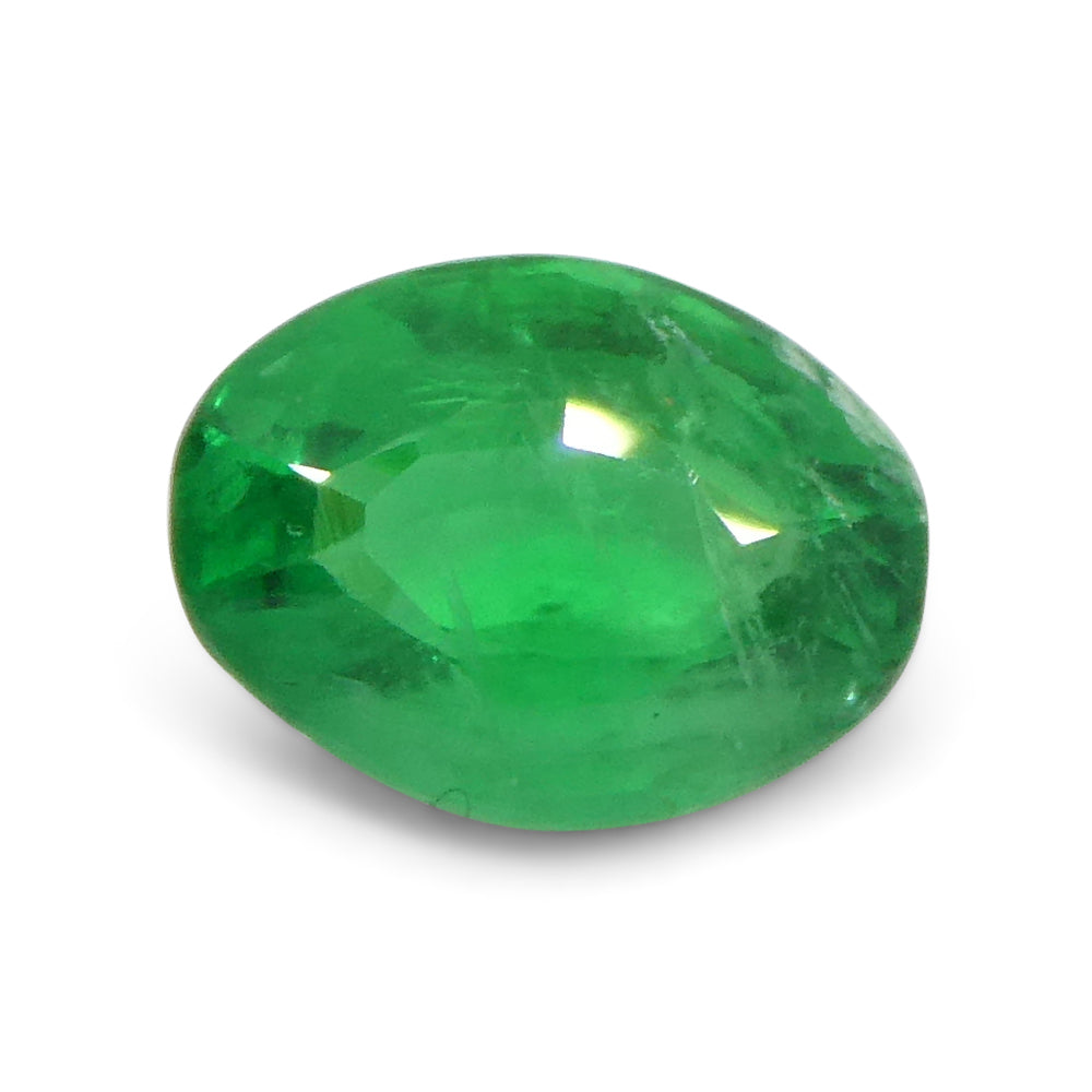 0.83ct Colombian Green Emerald Oval Cut Gemstone from SkyJems Premium Loose Gem Collection