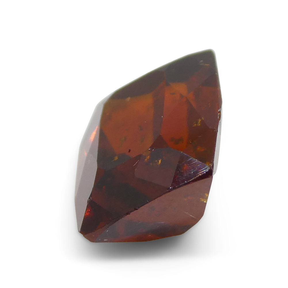 5.41ct Rectangular Cushion Reddish Orange Hessonite Garnet from Sri Lanka - Skyjems Wholesale Gemstones