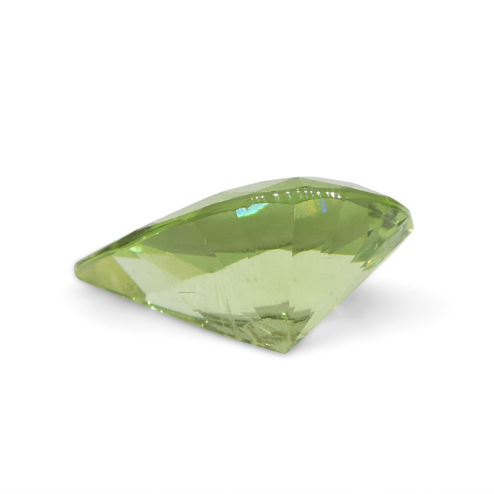 SkyJems 2.6ct Pear Mint Green Tsavorite Garnet from Tanzania, rare gemstone in modified brilliant cut