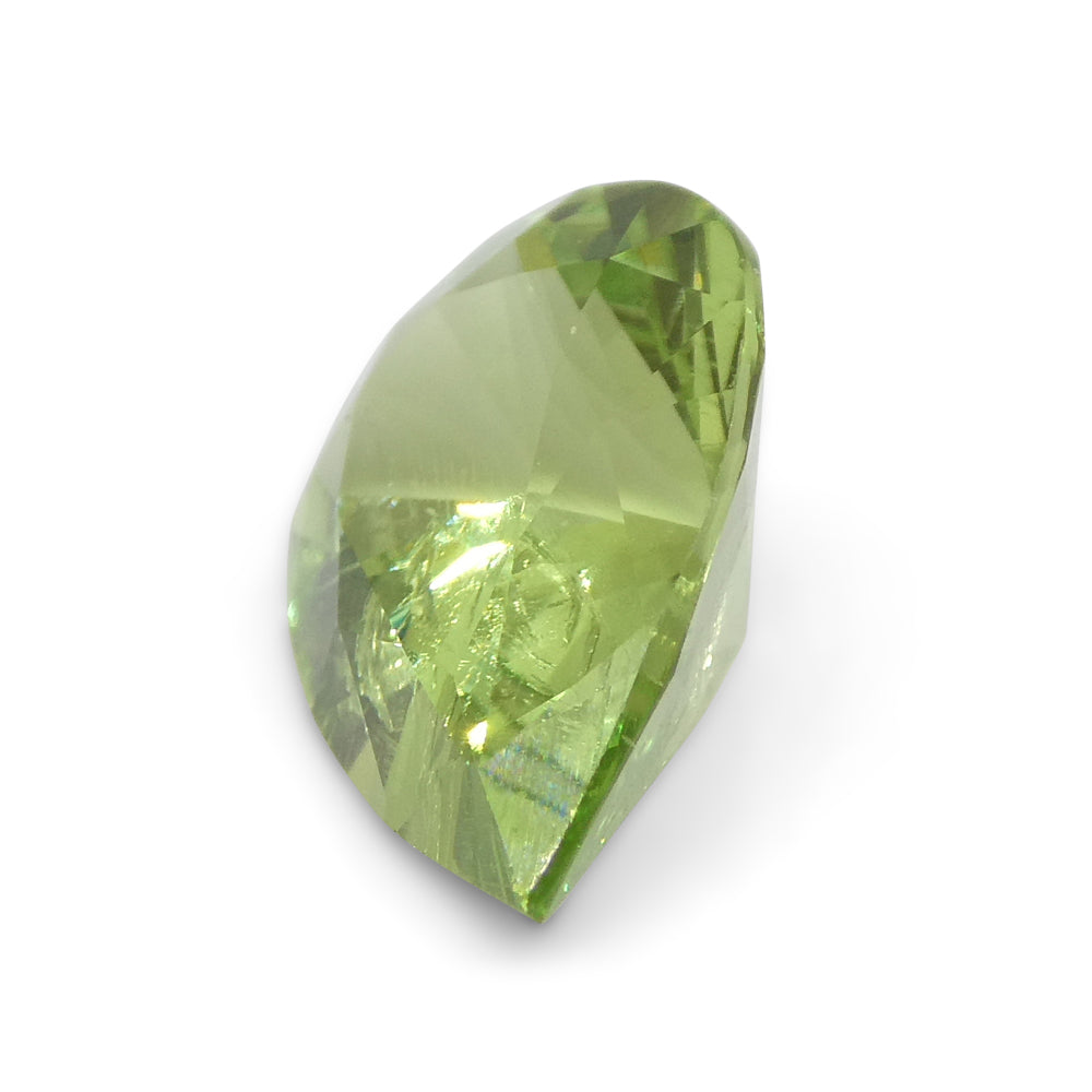 SkyJems 2.6ct Pear Mint Green Tsavorite Garnet from Tanzania, rare gemstone in modified brilliant cut