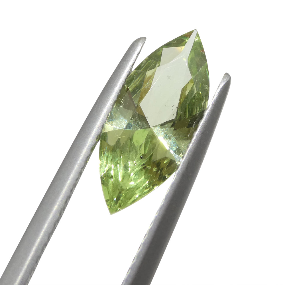 1.85ct Marquise Mint Green Tsavorite Garnet from Tanzania, rare gemstone by SkyJems Canadian gem specialists