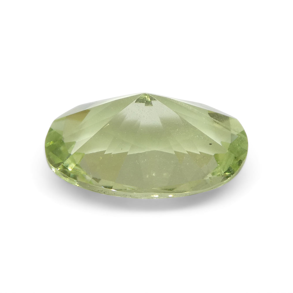 1.83ct Oval Mint Green Tsavorite Garnet from Tanzania, precision-cut gemstone by SkyJems Canadian gem specialists
