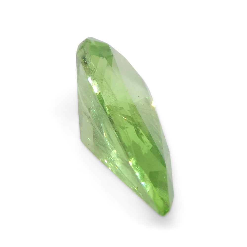 SkyJems 1.71ct Pear Mint Green Tsavorite Garnet from Tanzania, rare gemstone in modified brilliant cut