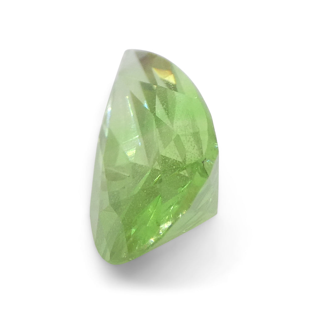 SkyJems 1.71ct Pear Mint Green Tsavorite Garnet from Tanzania, rare gemstone in modified brilliant cut