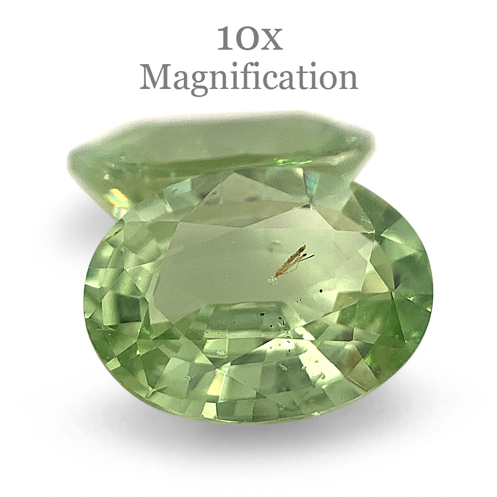 4.33ct Mint Green Tsavorite Garnet Pair from Tanzania, Oval Step Cut Gemstones by SkyJems