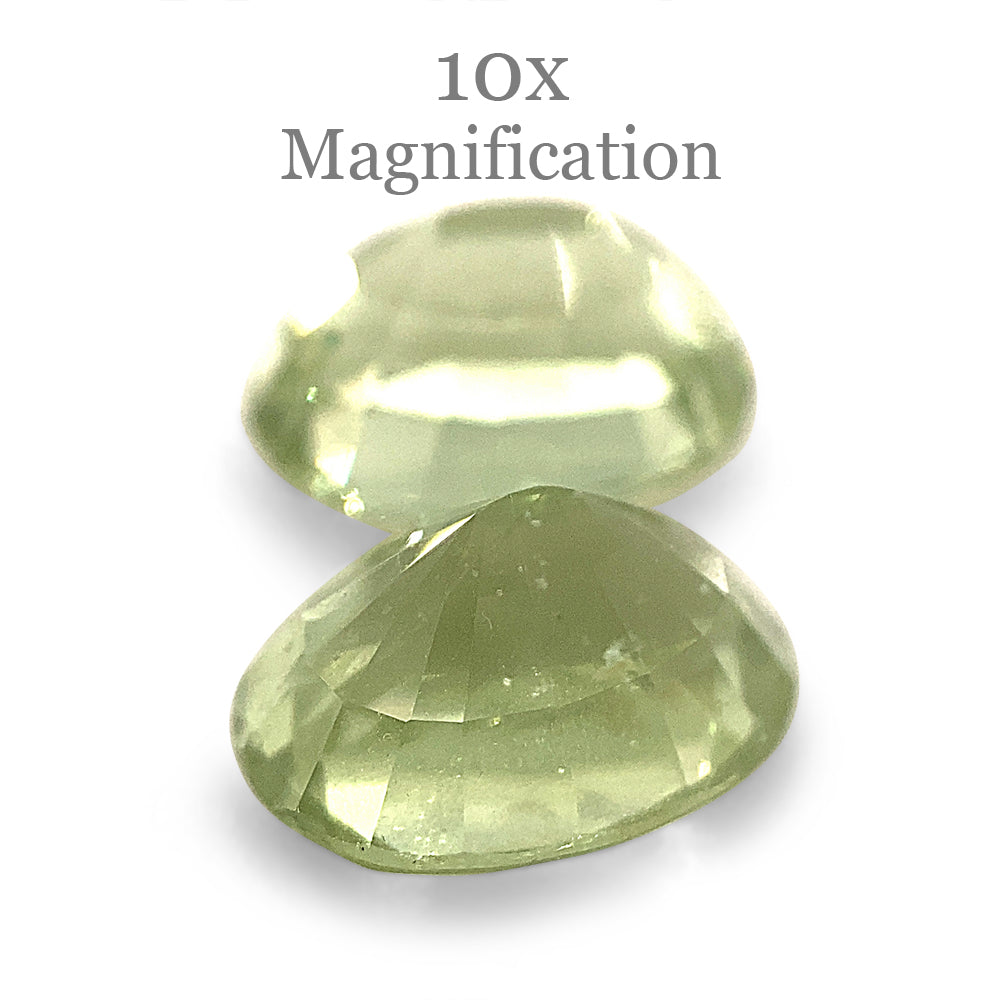 SkyJems 5.79ct Oval Mint Green Tsavorite Garnet Pair from Tanzania, rare gemstone with vibrant color