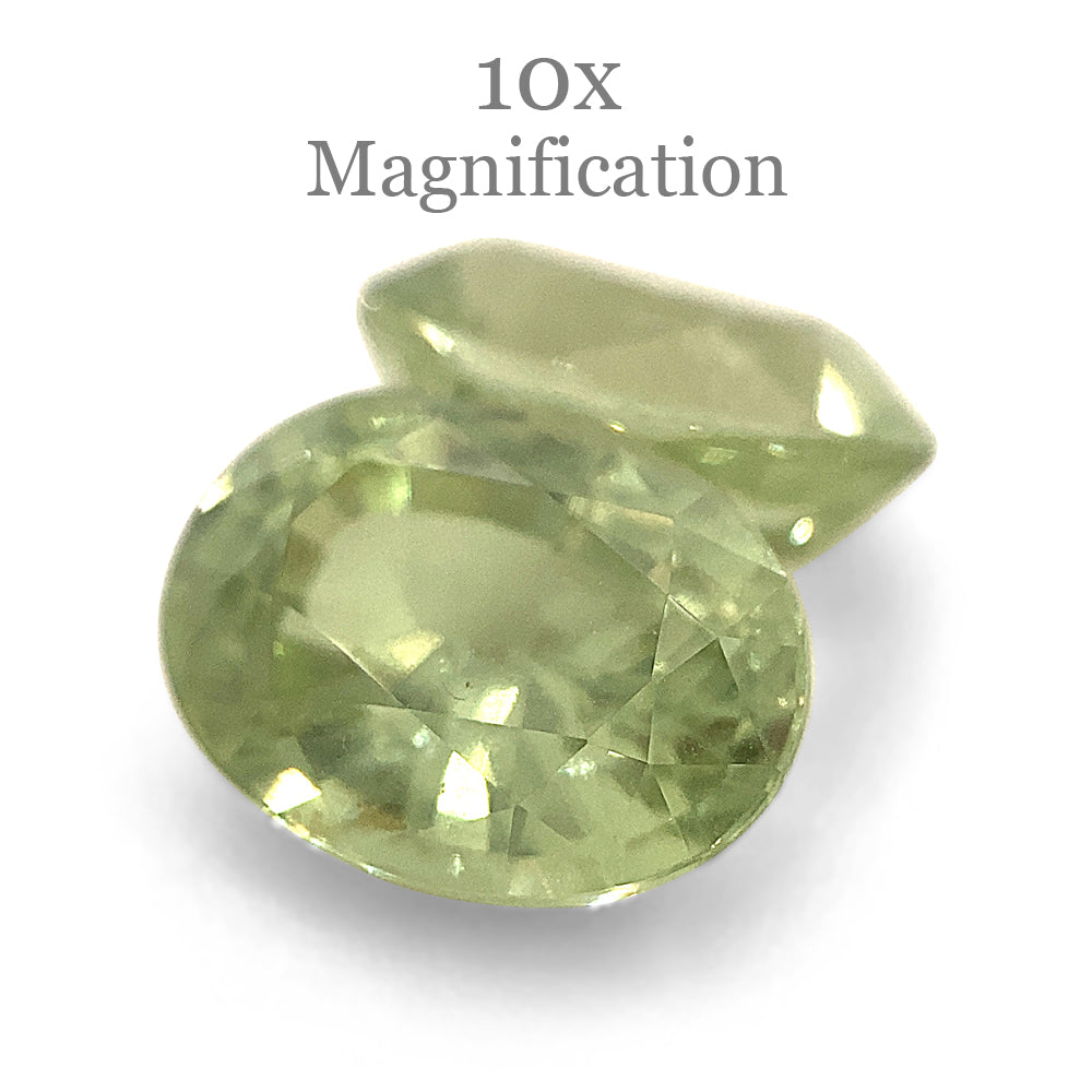 SkyJems 5.79ct Oval Mint Green Tsavorite Garnet Pair from Tanzania, rare gemstone with vibrant color