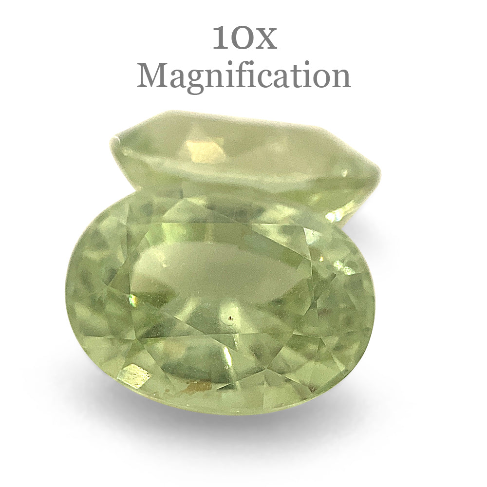 SkyJems 5.79ct Oval Mint Green Tsavorite Garnet Pair from Tanzania, rare gemstone with vibrant color