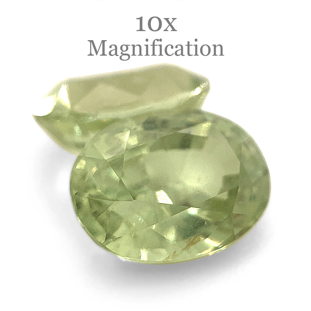 SkyJems 5.79ct Oval Mint Green Tsavorite Garnet Pair from Tanzania, rare gemstone with vibrant color