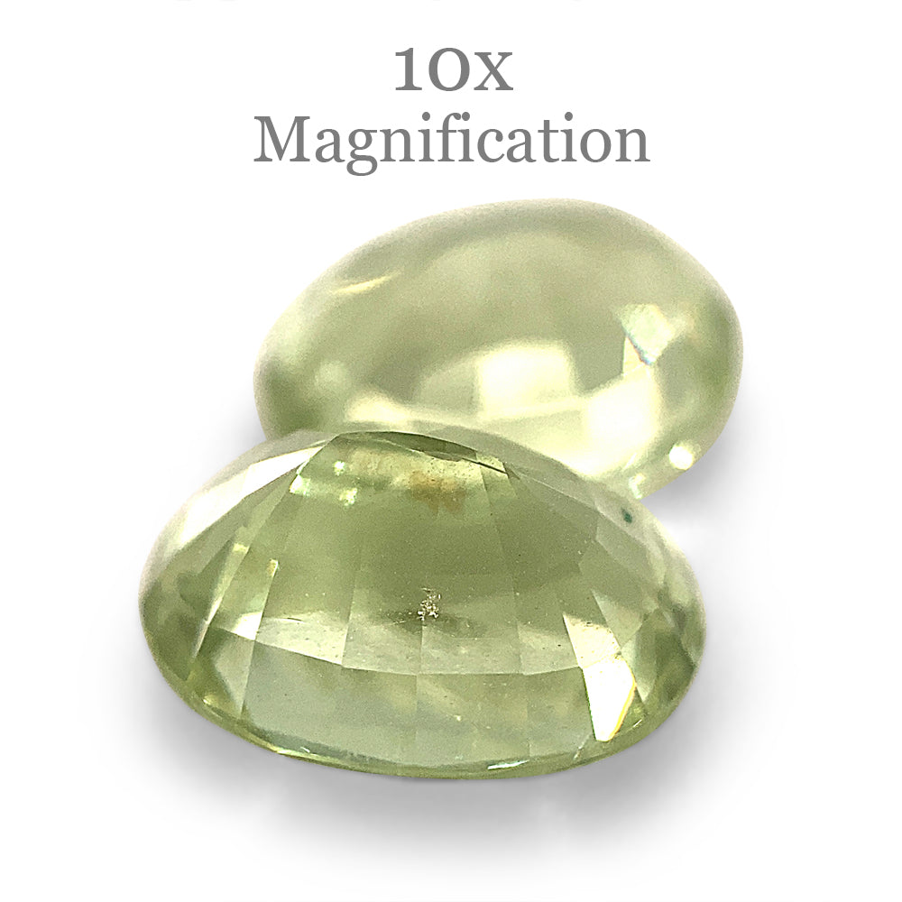 SkyJems 5.79ct Oval Mint Green Tsavorite Garnet Pair from Tanzania, rare gemstone with vibrant color