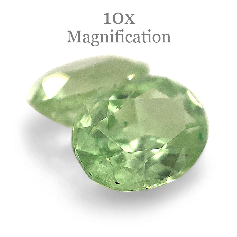 3.55ct Mint Green Tsavorite Garnet Pair from Tanzania, Oval Step Cut Gemstones by SkyJems Canadian Gem Experts