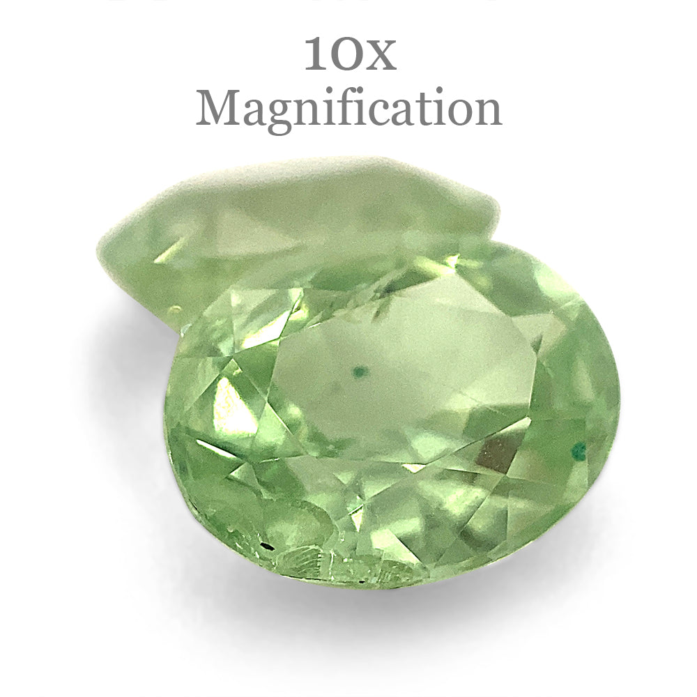 SkyJems 3.55ct Oval Mint Green Tsavorite Garnet Pair from Tanzania, rare gemstone with vibrant color and exceptional clarity