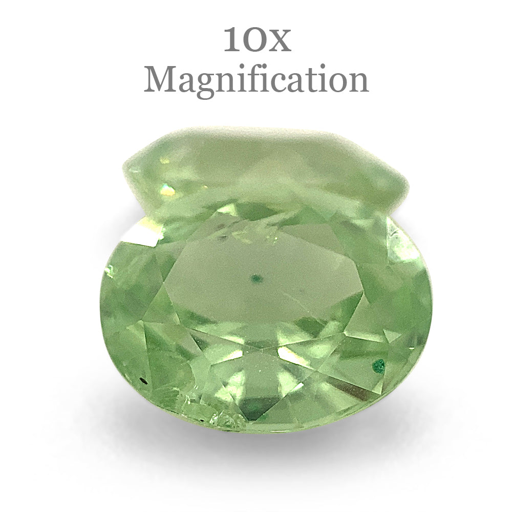 3.55ct Mint Green Tsavorite Garnet Pair from Tanzania, Oval Step Cut Gemstones by SkyJems Canadian Gem Experts