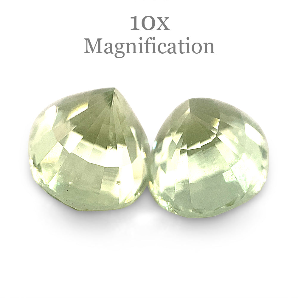 SkyJems 3.63ct Mint Green Tsavorite Garnet Pair, Oval Cut, Merelani Tanzania Origin, Pastel Gemstone