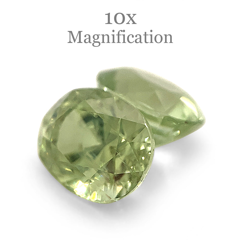 SkyJems 3.63ct Mint Green Tsavorite Garnet Pair from Merelani, Tanzania - Oval Pastel Gemstone