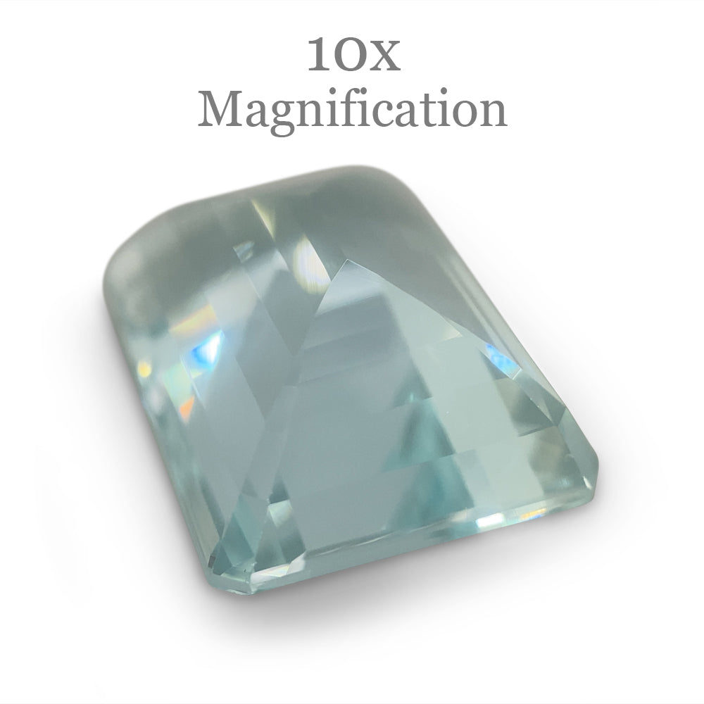 Aquamarine 11.54 cts 15.87 x 11.90 x 7.93 mm Octagonal Light Greenish Blue $2540