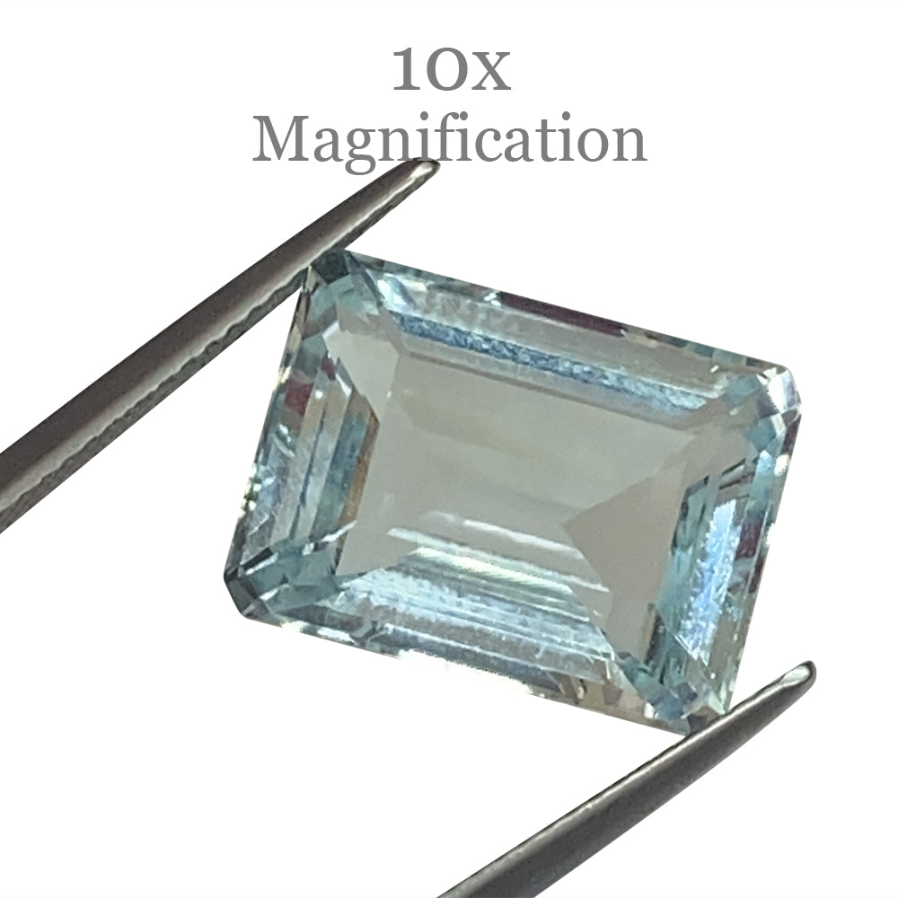 11.54ct Octagonal/Emerald Cut Aquamarine GIA Certified - Skyjems Wholesale Gemstones
