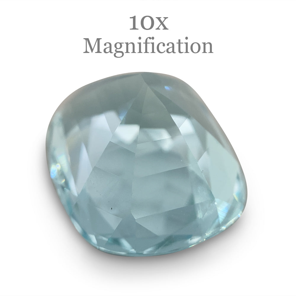Aquamarine 20.29 cts 19.35 x 15.65 x 11.49 mm Cushion Greenish Blue $5280