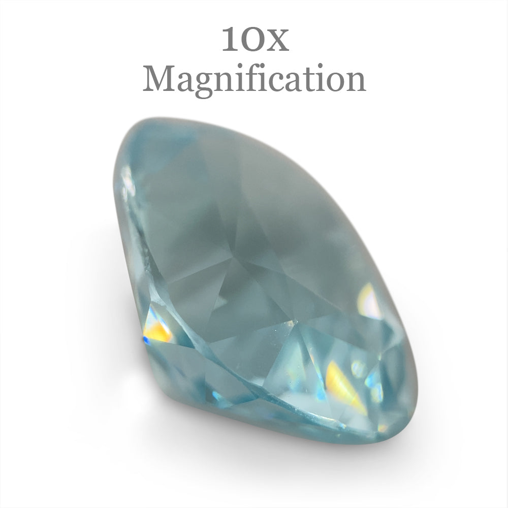 20.29ct Brazilian Bluish Green Cushion Aquamarine, GIA Certified Natural Beryl from SkyJems Gemstones Canada