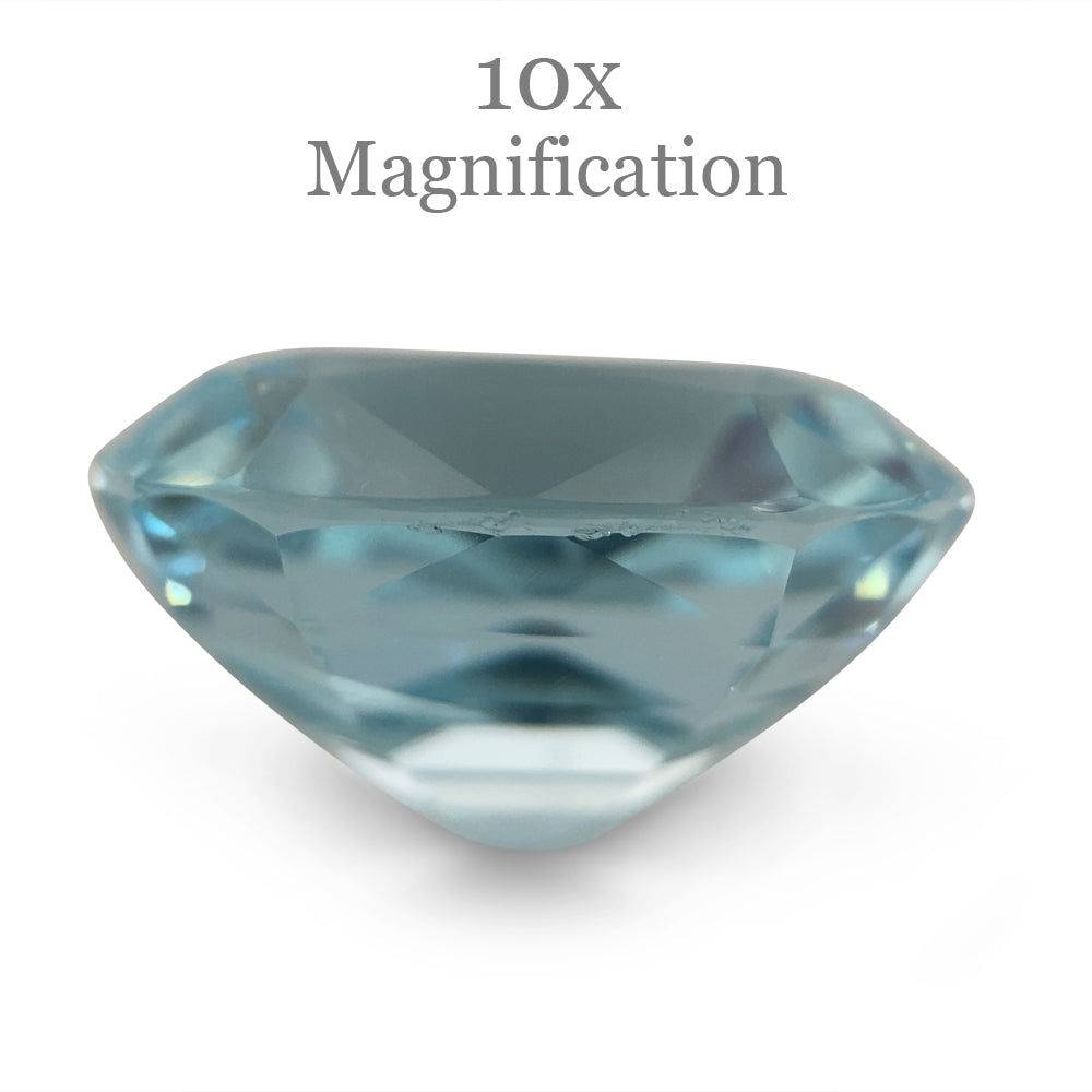 20.29ct Brazilian Bluish Green Cushion Aquamarine, GIA Certified Natural Beryl from SkyJems Gemstones Canada