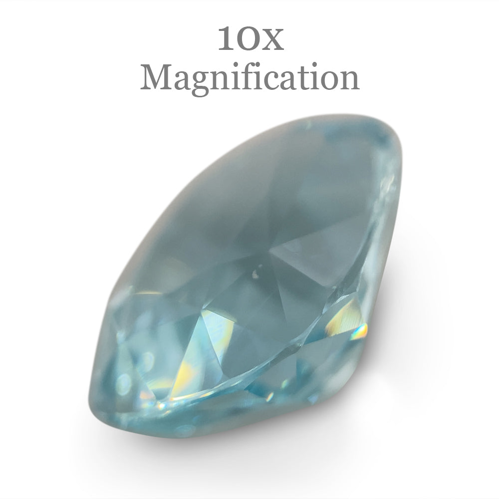 20.29 carat Brazilian cushion-cut aquamarine, bluish green, GIA certified natural beryl from SkyJems premium gemstone collect