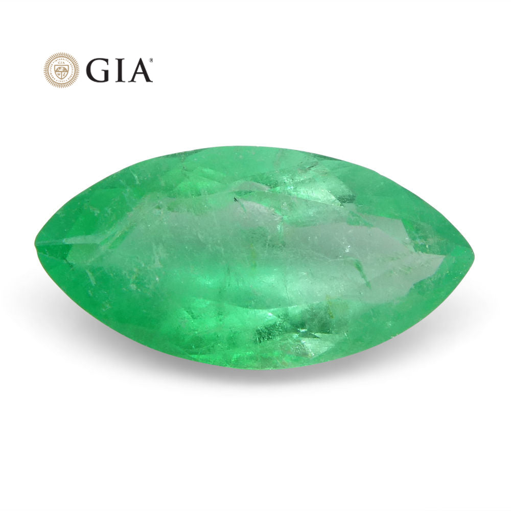 1.68 ct Colombian Emerald Marquise Cut Green Gemstone by SkyJems - Certified Natural Beryl Fine Jewelry Stone