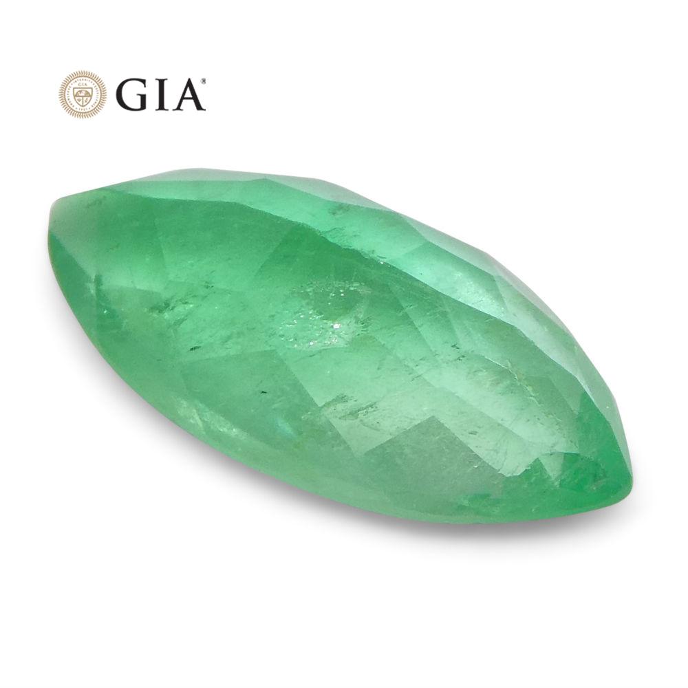 1.68 ct Colombian Emerald, vivid green marquise cut, GIA certified natural beryl from SkyJems premium gemstone collection