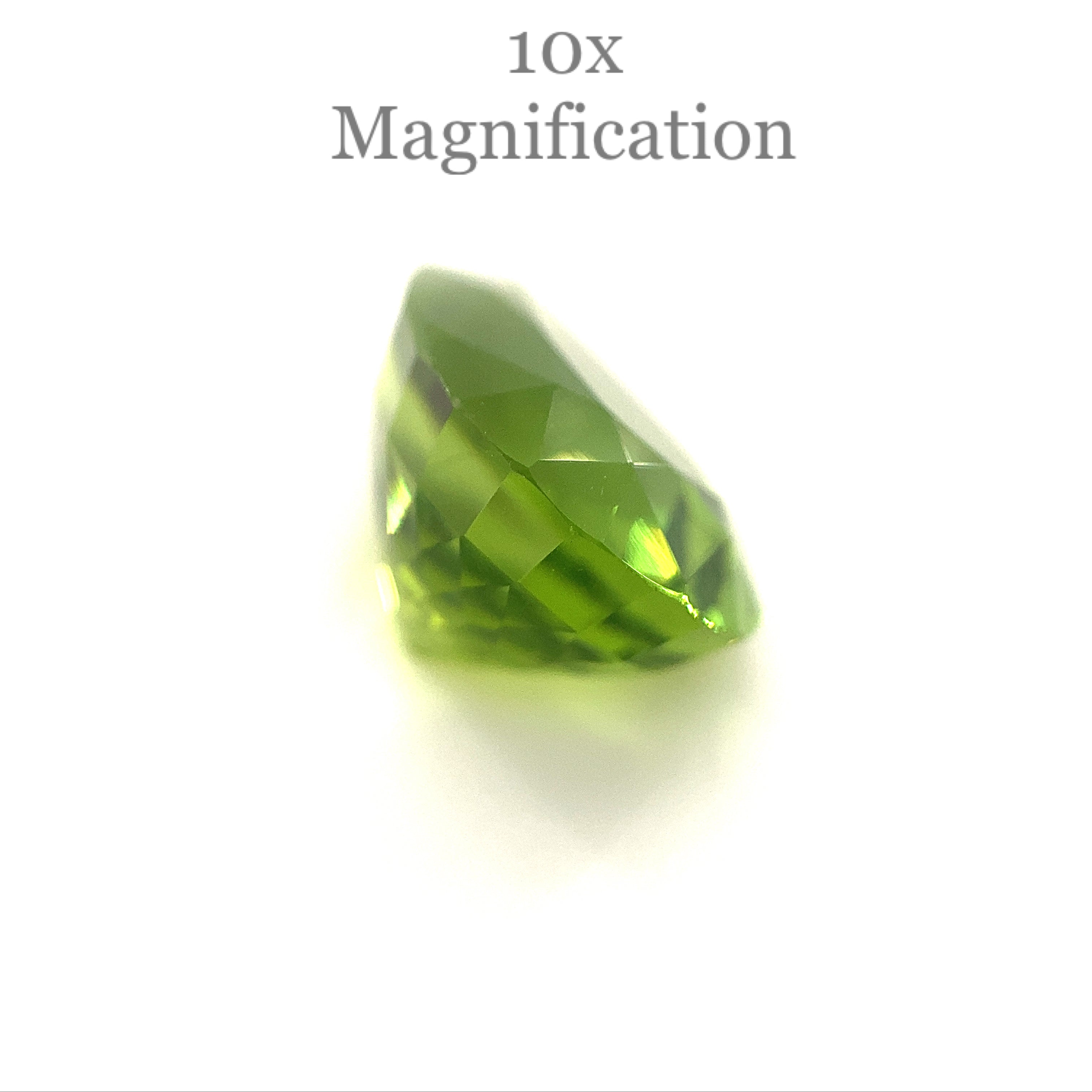 SkyJems 10.17ct Pear Peridot from Myanmar, GIA-certified yellowish green gemstone with exceptional clarity