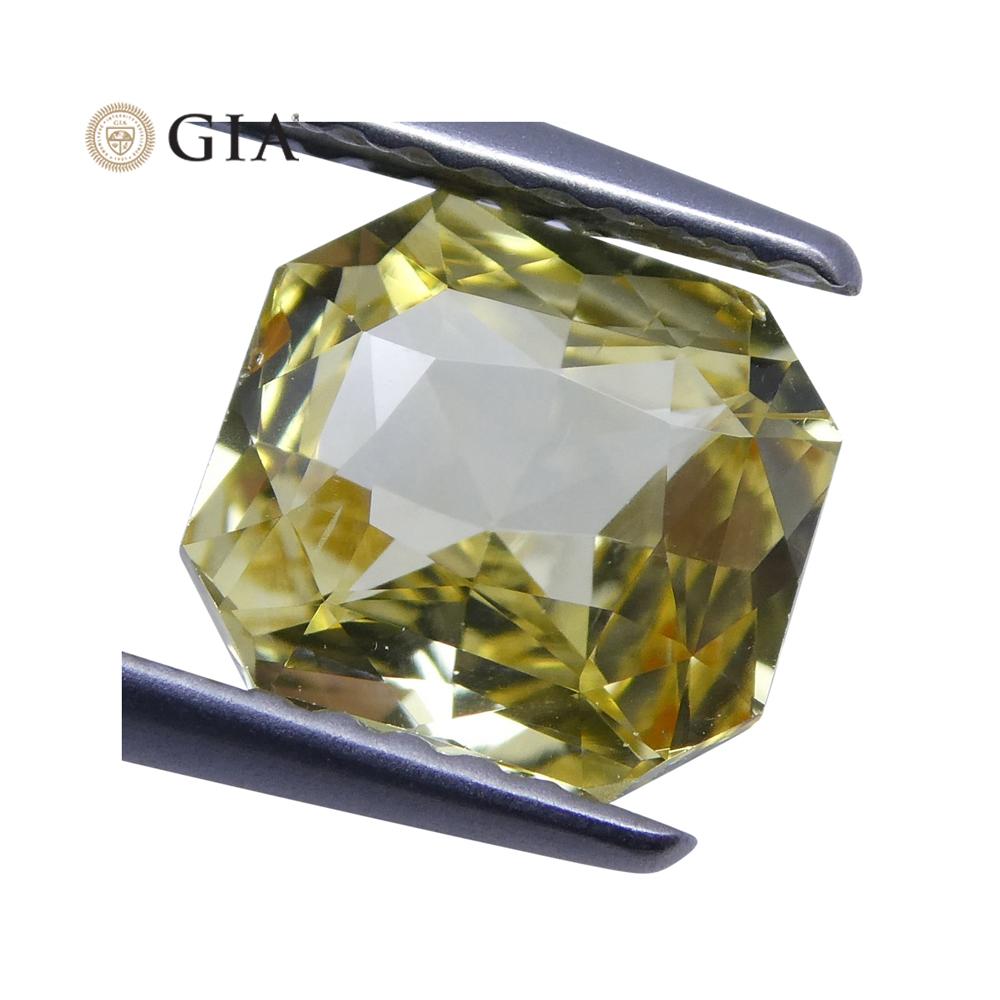 1.73 ct Yellow Sapphire Octagonal GIA Certified Unheated, Sri Lanka - Skyjems Wholesale Gemstones