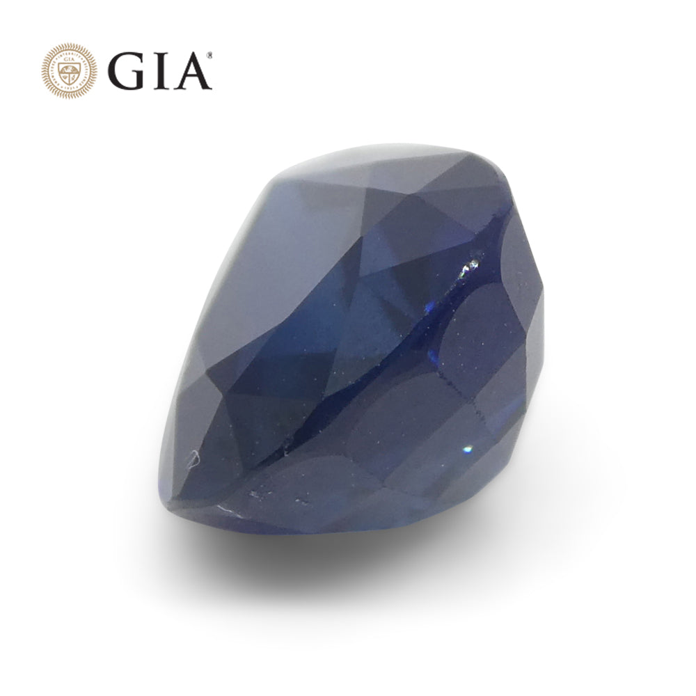 2.42ct Natural Blue Pear Sapphire from Thailand, GIA Certified, Premium Gemstone by SkyJems Canadian Jewelers