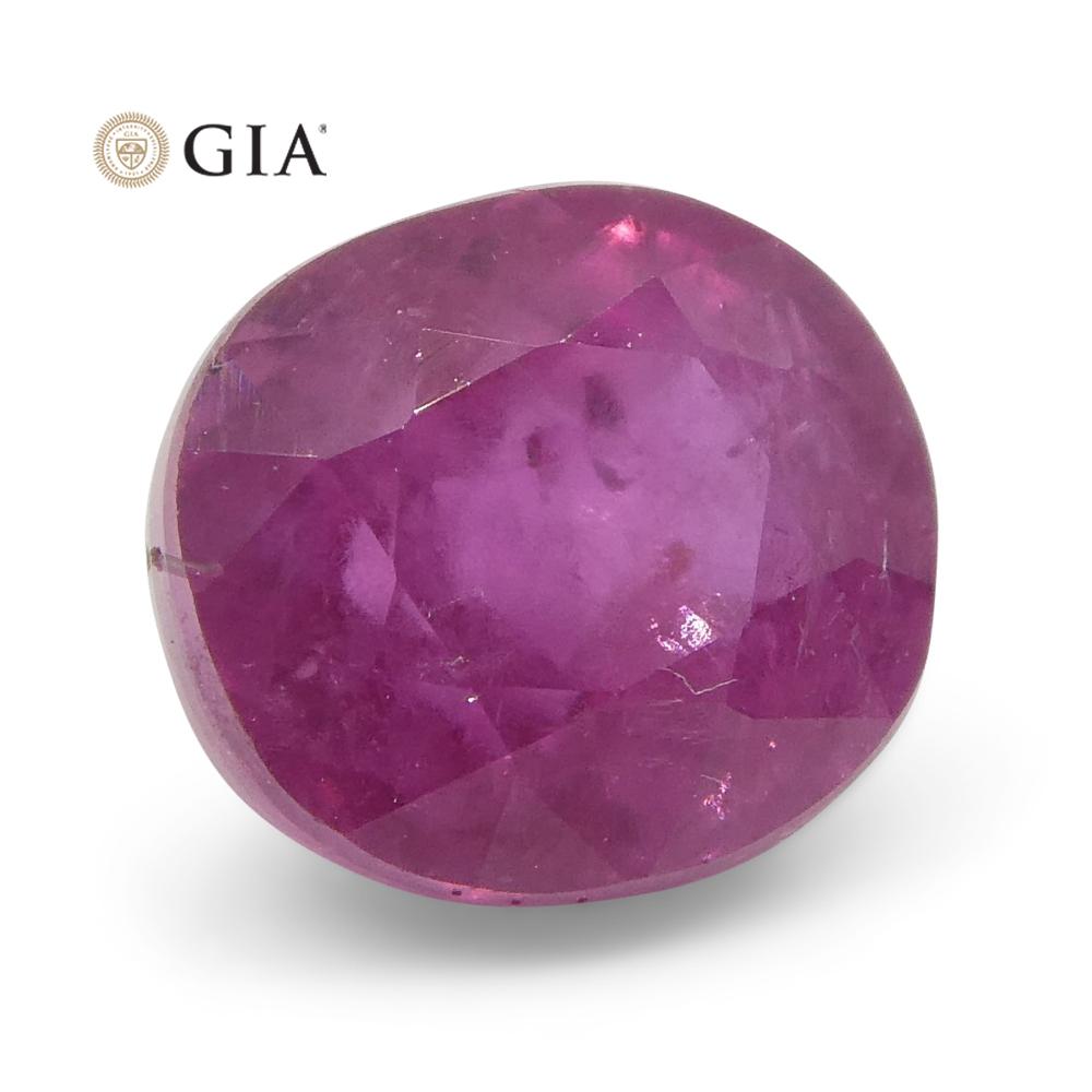 1.28 ct Cushion Purplish Pink Sapphire GIA Certified Madagascar - Skyjems Wholesale Gemstones