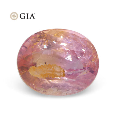 7.01ct Oval Pink-Orange Padparadscha Sapphire GIA Certified Sri Lanka - Skyjems Wholesale Gemstones