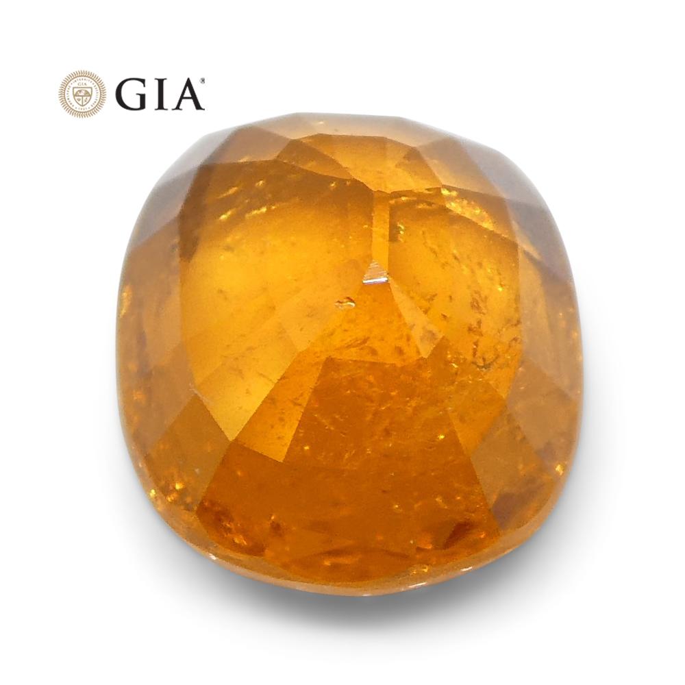 2.23ct Vivid Fanta Orange Spessartine/Spessartite Garnet Cushion, GIA Certified - Skyjems Wholesale Gemstones