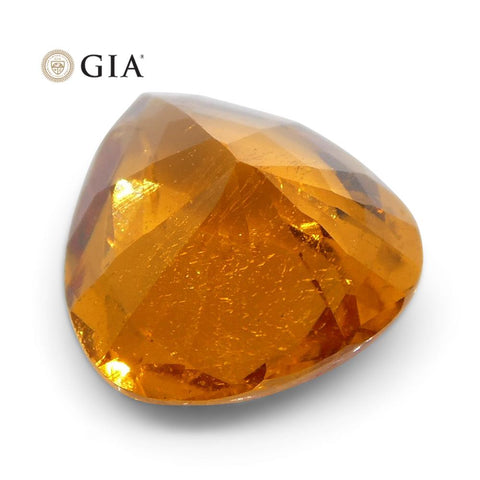 1.67ct Vivid Fanta Orange Spessartine/Spessartite Garnet Pear, GIA Certified