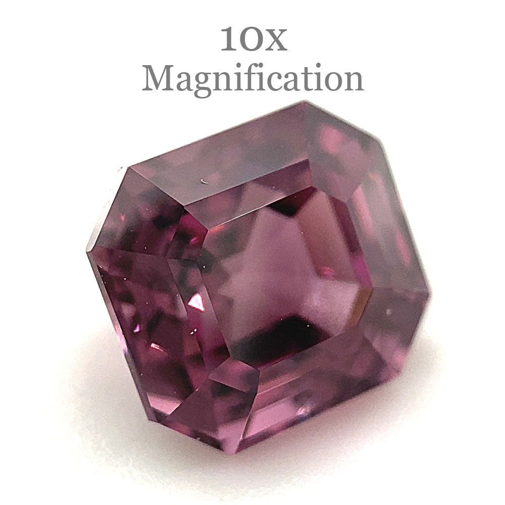 2.95ct Octagonal/Emerald Cut Pink-Purple Spinel GIA Certified Unheated - Skyjems Wholesale Gemstones