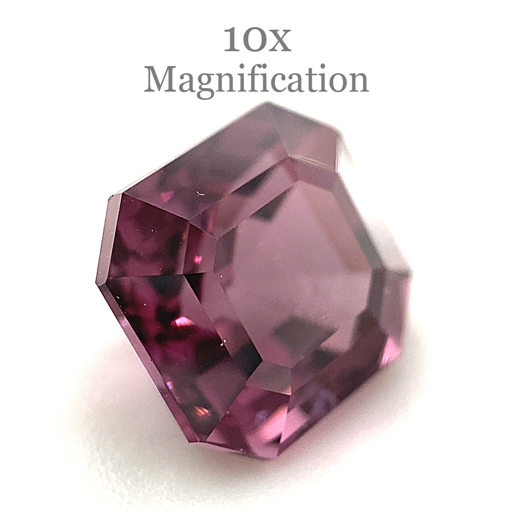 2.95ct Octagonal/Emerald Cut Pink-Purple Spinel GIA Certified Unheated - Skyjems Wholesale Gemstones