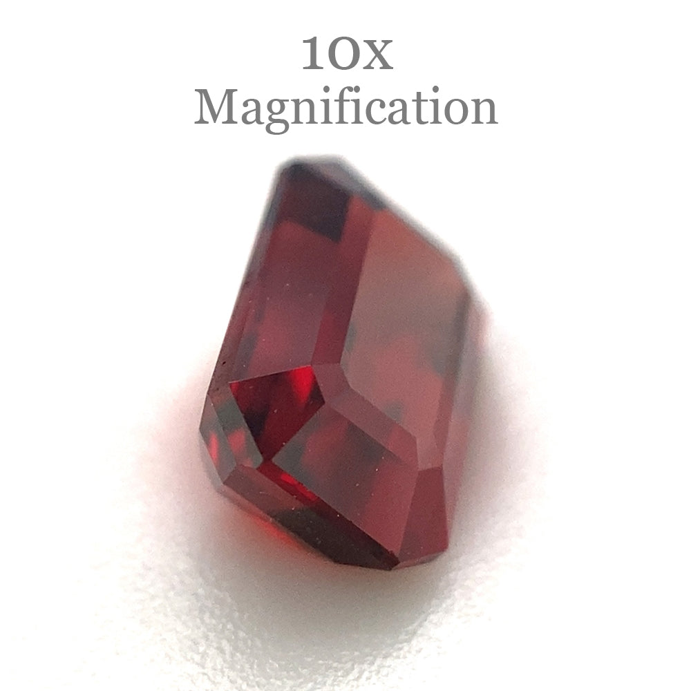 SkyJems 1.33ct Orangy Red Spinel from Burma, GIA Certified Octagonal Step Cut Natural Gemstone